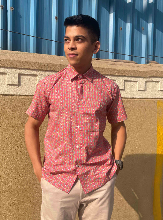 Pink Candy Print Shirt