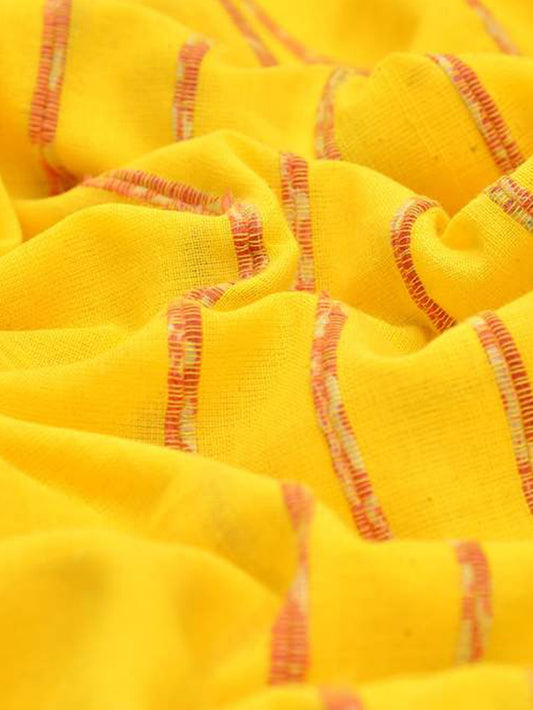 Lemon Yellow Khesh Saree
