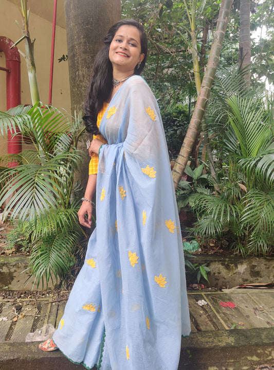 Powder Blue Lotus Phool patti