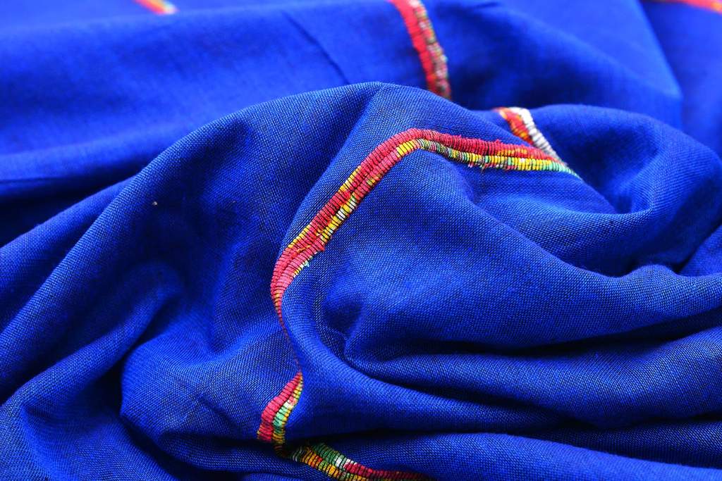 Blue Handloom Khesh Saree