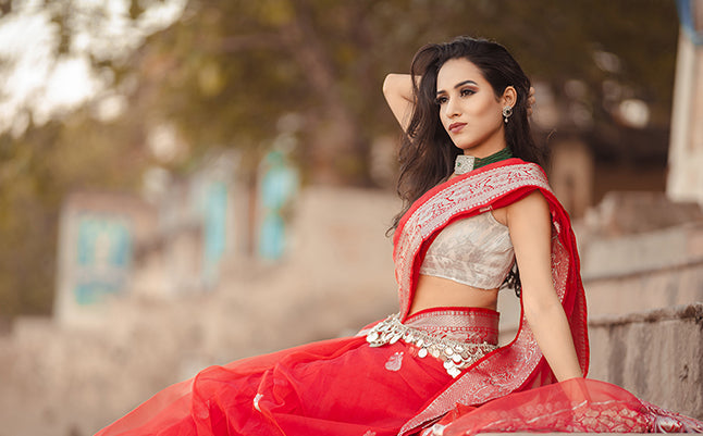 Red Bengal silk Handloom Saree