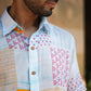 Blue Blockprint Men Shirt