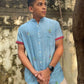 Blue Boat Jamdani Shirt