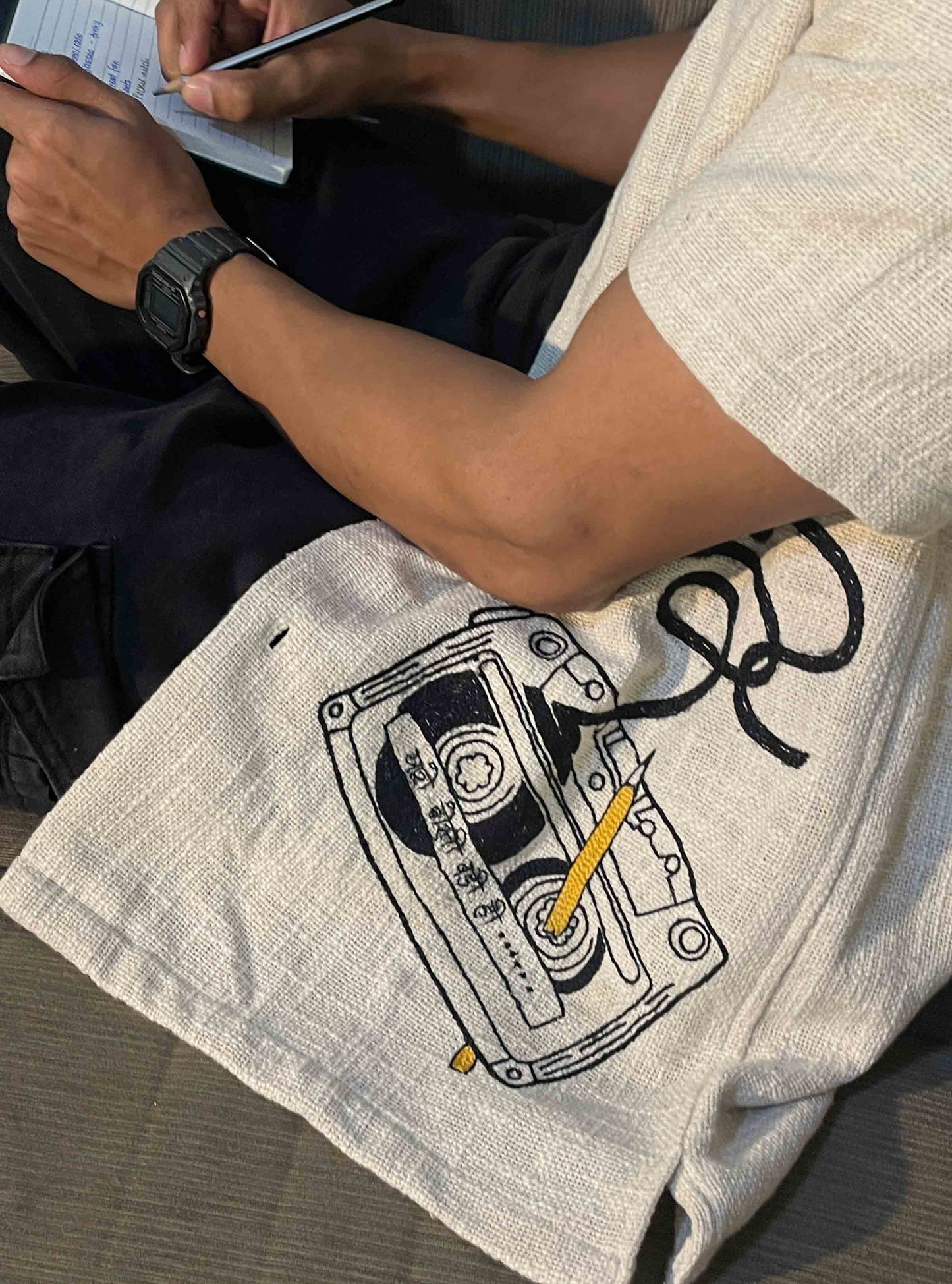 Off White Cassette Embroidered Shirt