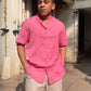 Pink Aeroplane Jamdani Shirt
