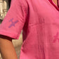 Pink Aeroplane Jamdani Shirt