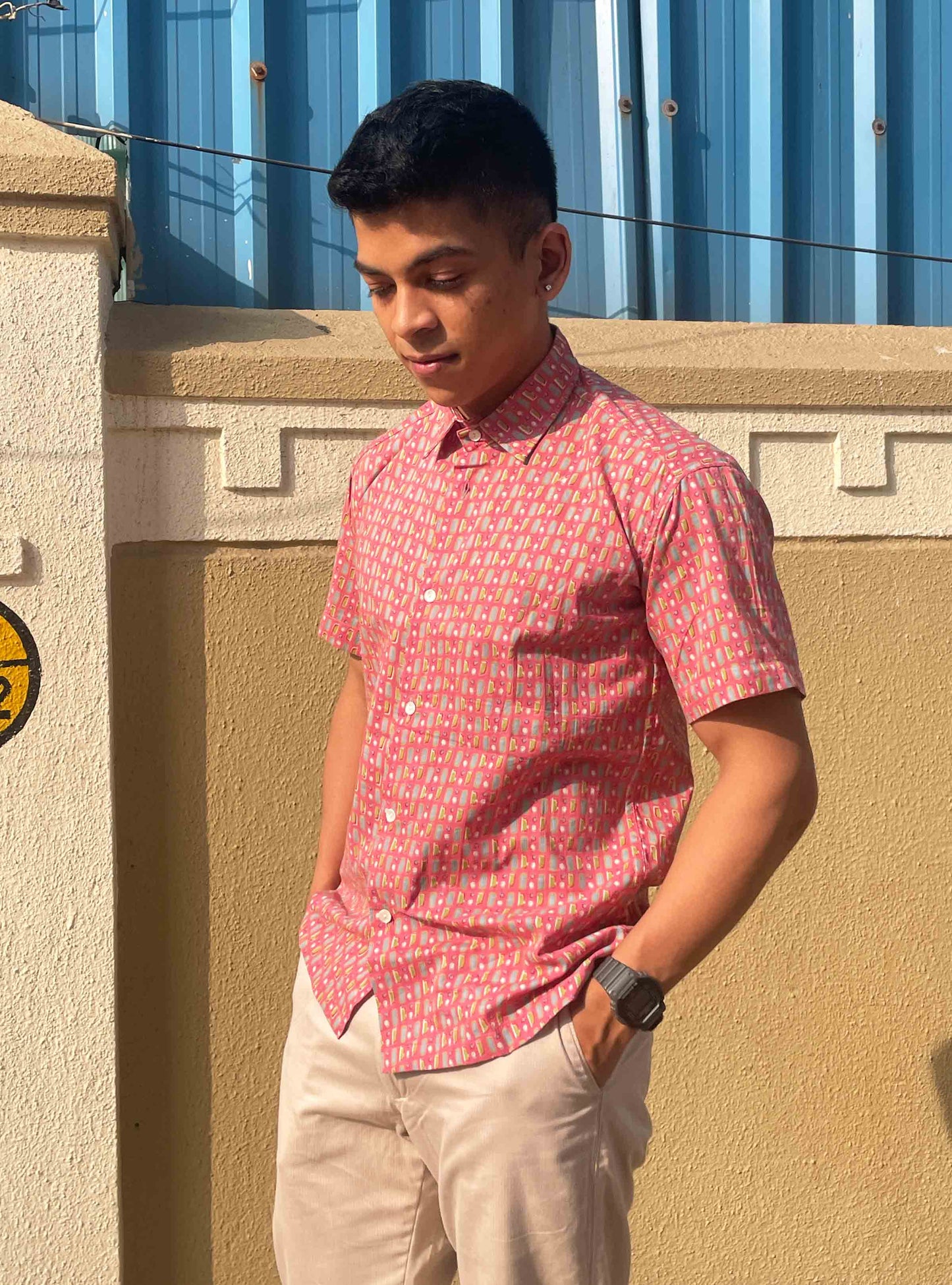 Pink Candy Print Shirt