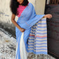 Powder blue khesh handloom saree