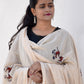 Beige Natural Dye Bagru Print Dupatta