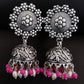  German Silver Jhumka - with beads